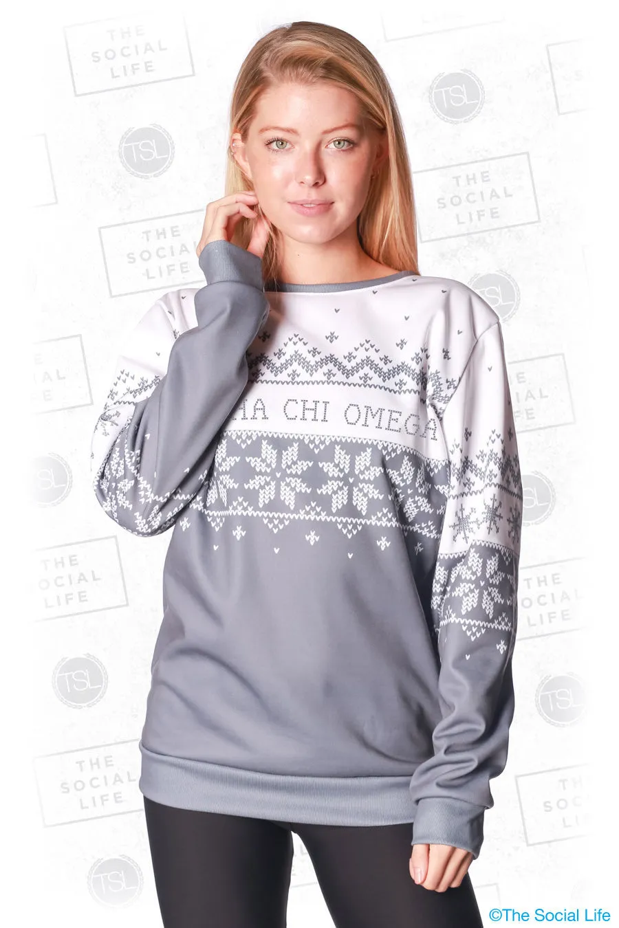 Alpha Chi Omega Holiday Crewneck