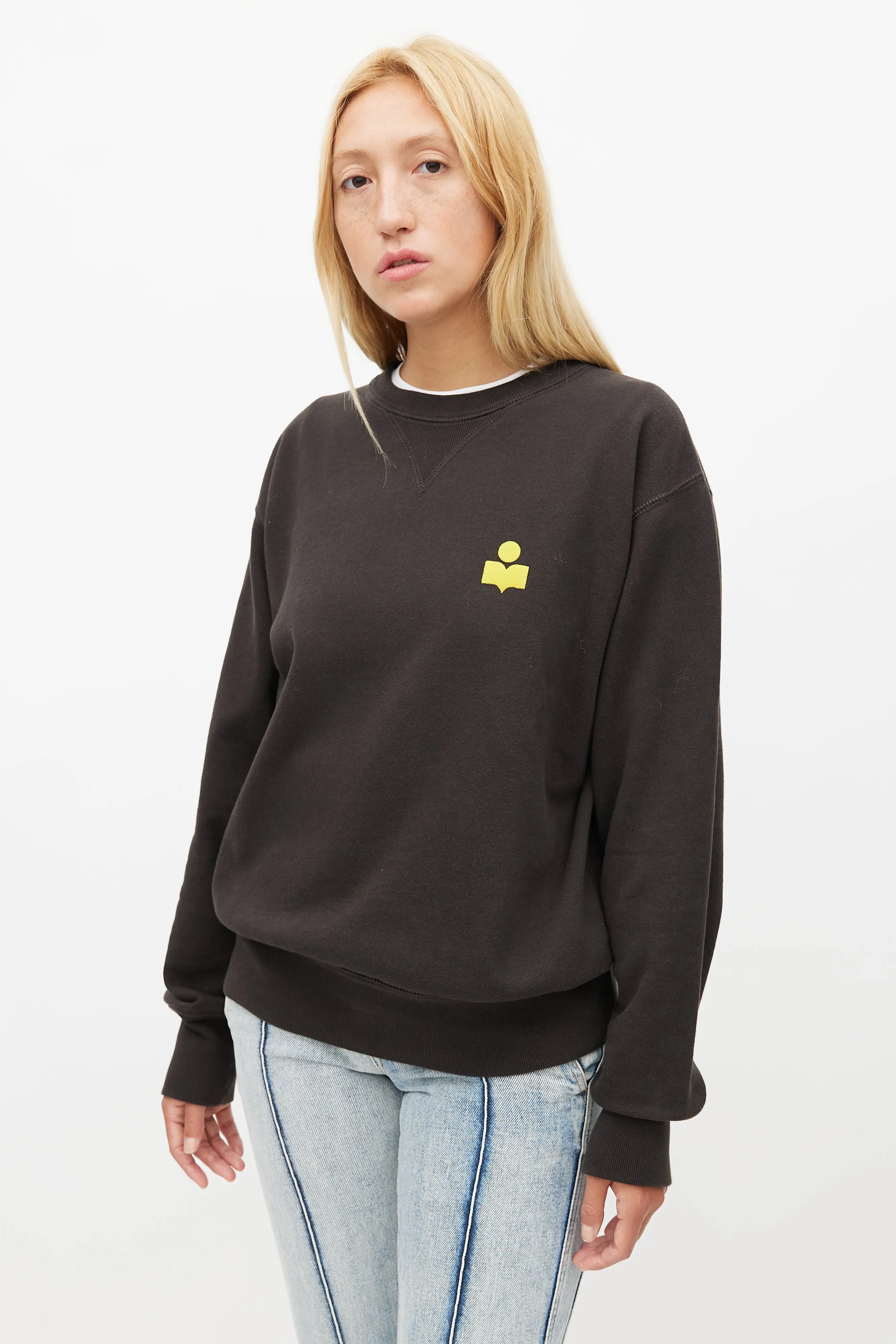 Black & Yellow Logo Crewneck
