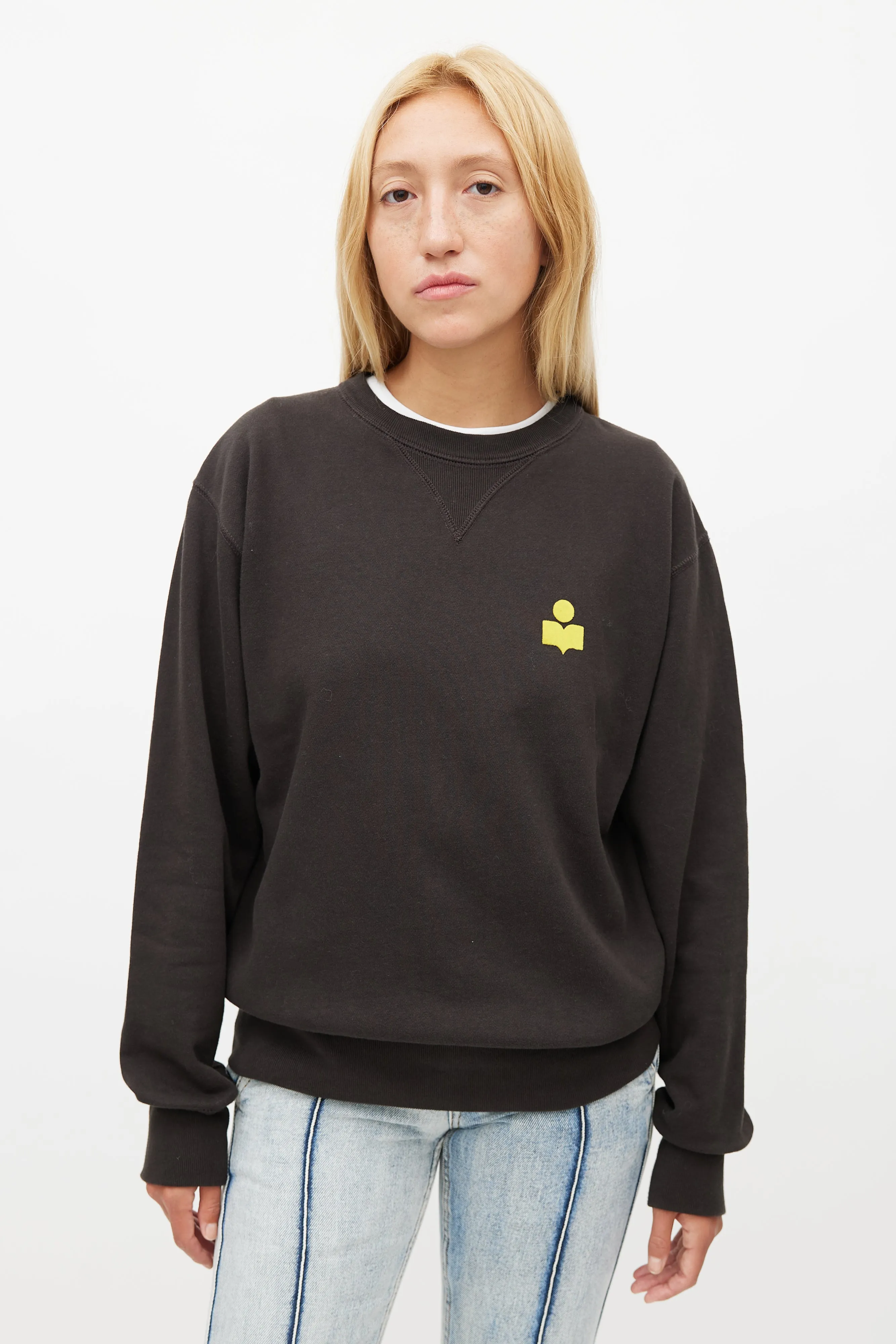 Black & Yellow Logo Crewneck