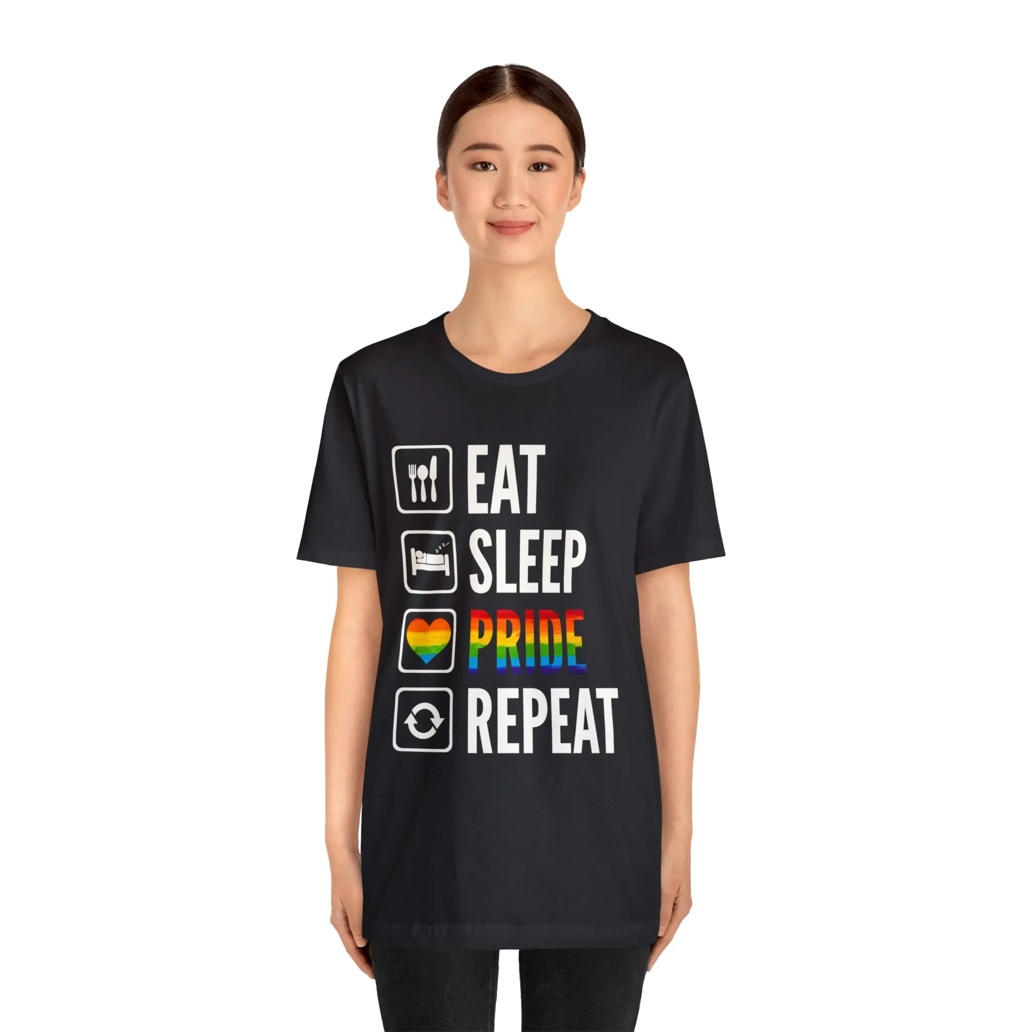 Eat Sleep Pride Repeat Unisex Tee