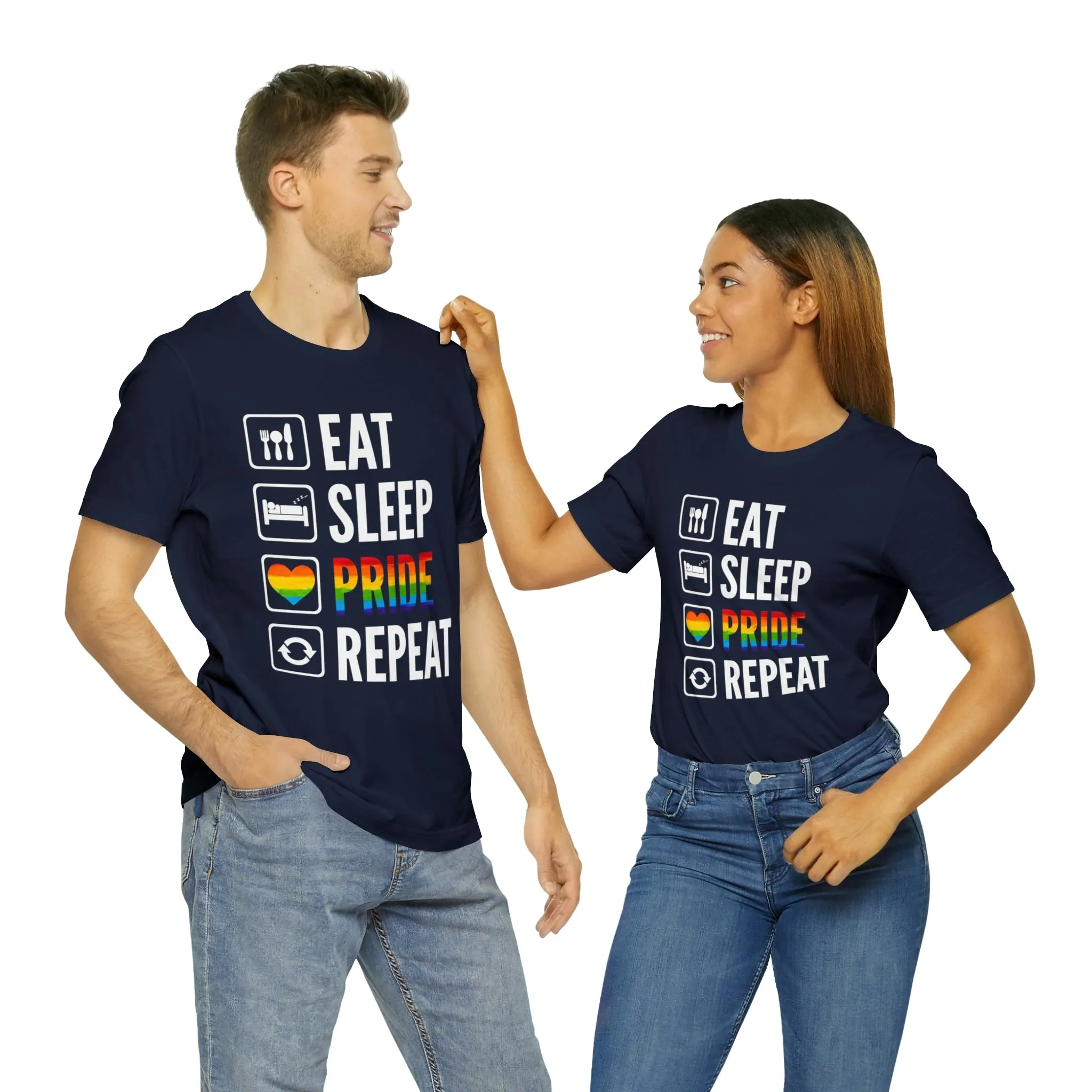 Eat Sleep Pride Repeat Unisex Tee