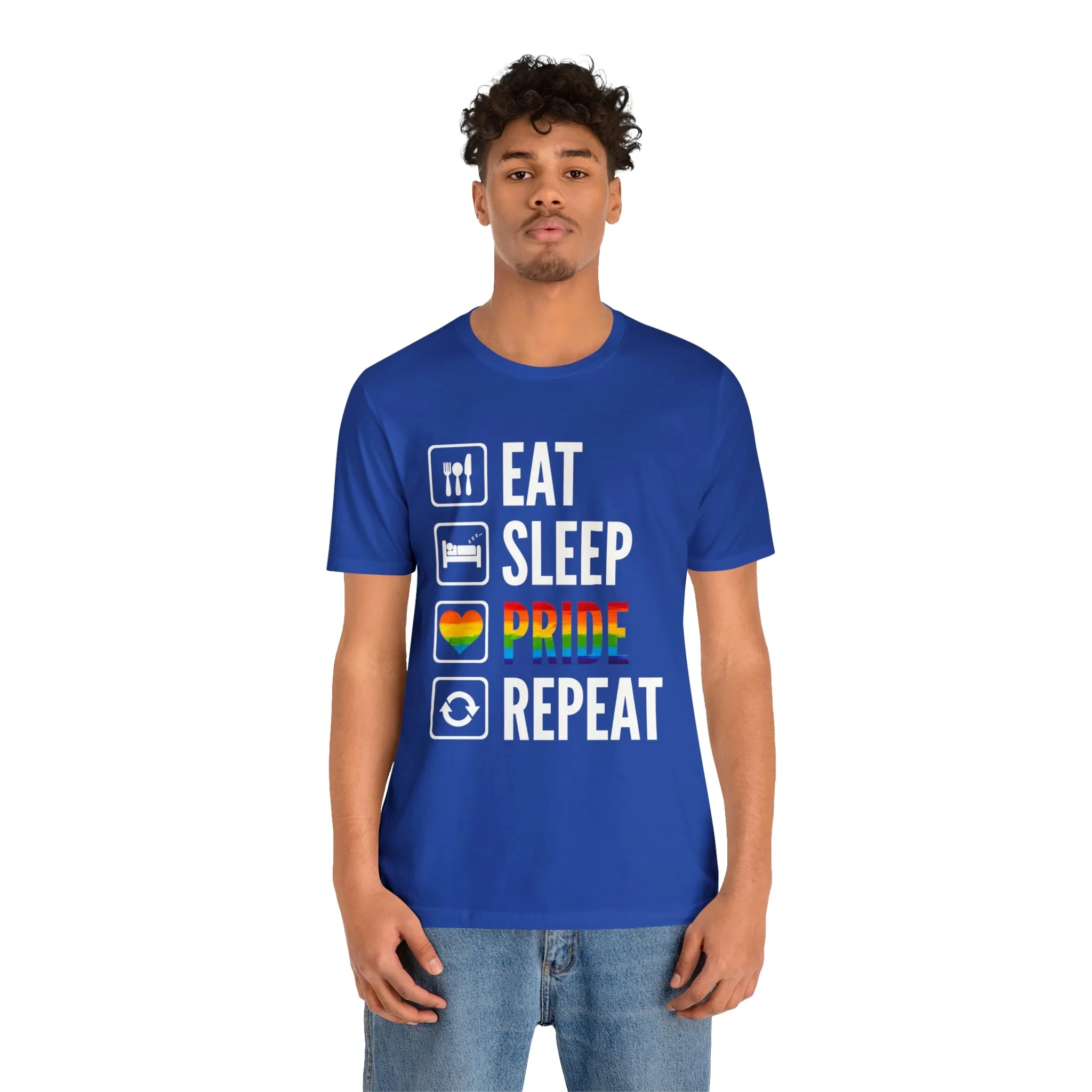 Eat Sleep Pride Repeat Unisex Tee