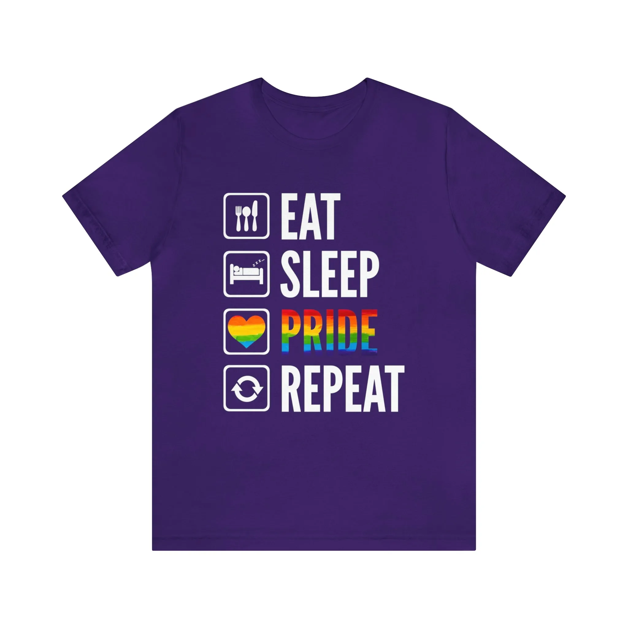 Eat Sleep Pride Repeat Unisex Tee