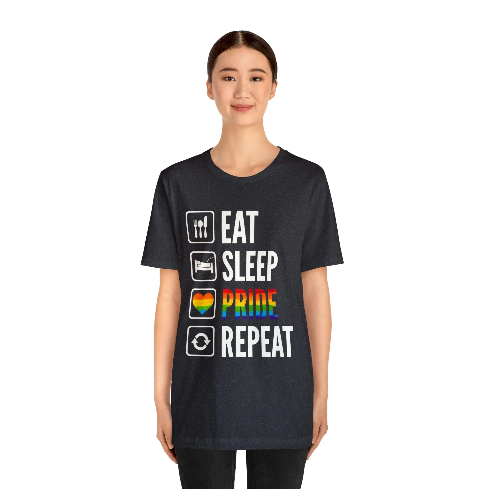 Eat Sleep Pride Repeat Unisex Tee