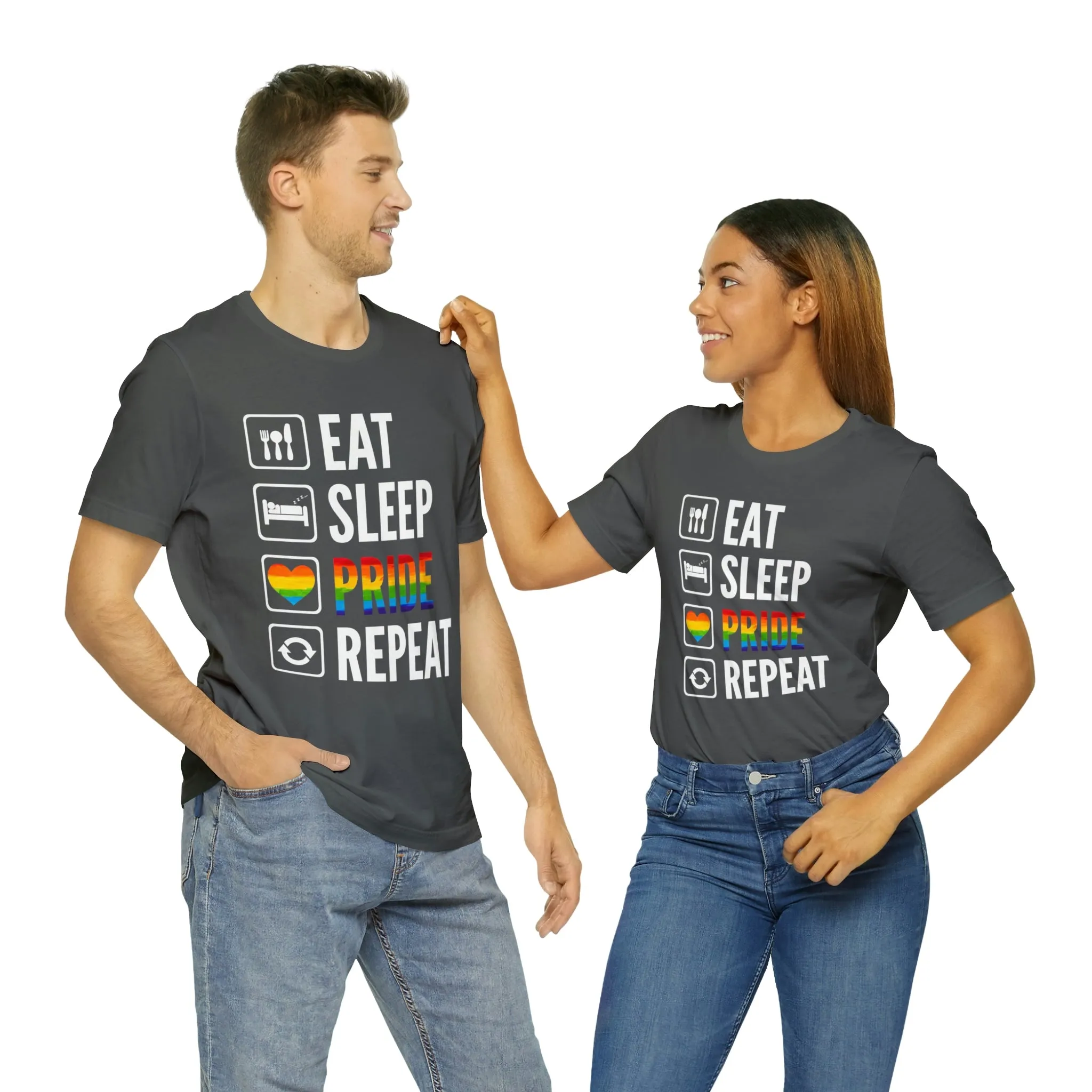 Eat Sleep Pride Repeat Unisex Tee