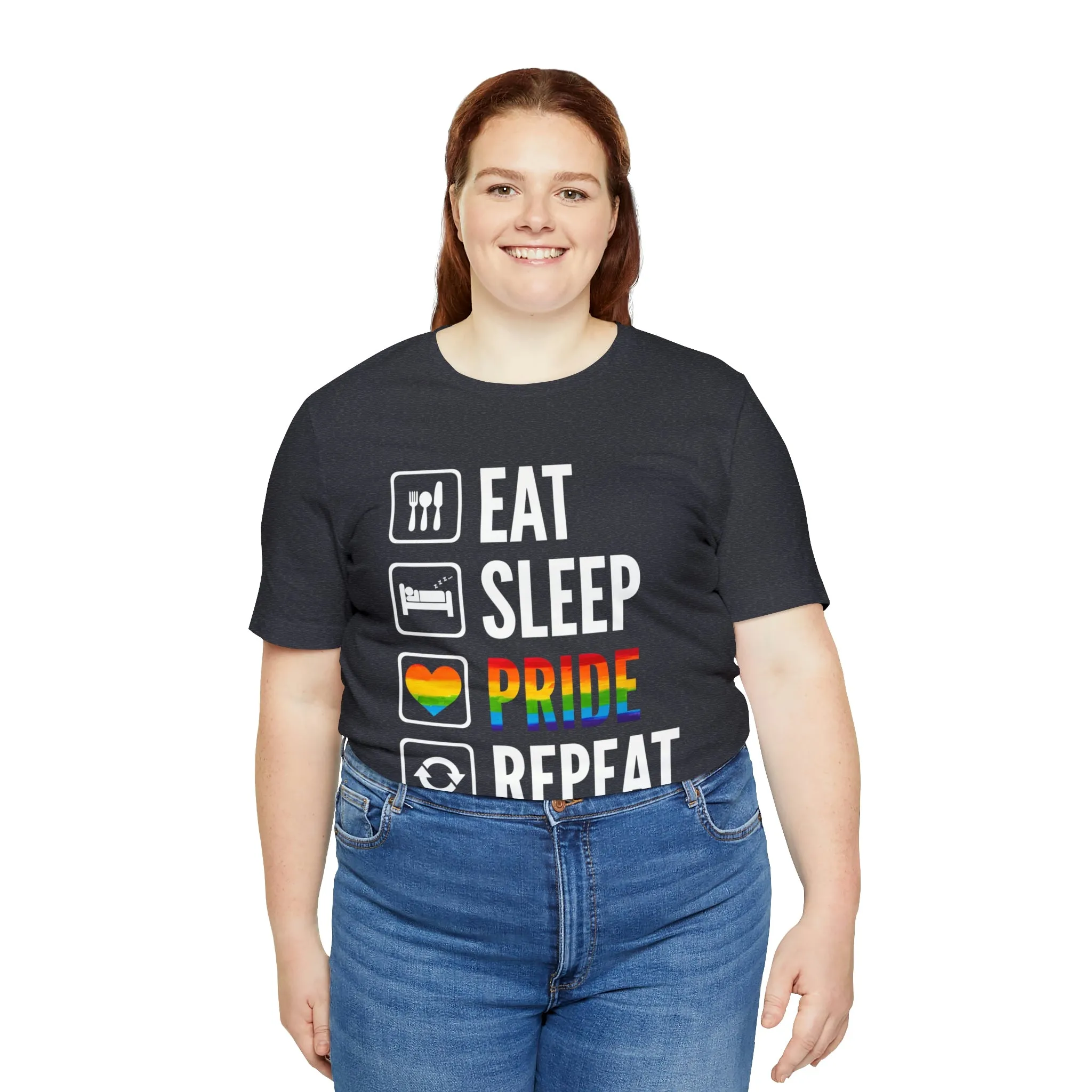 Eat Sleep Pride Repeat Unisex Tee