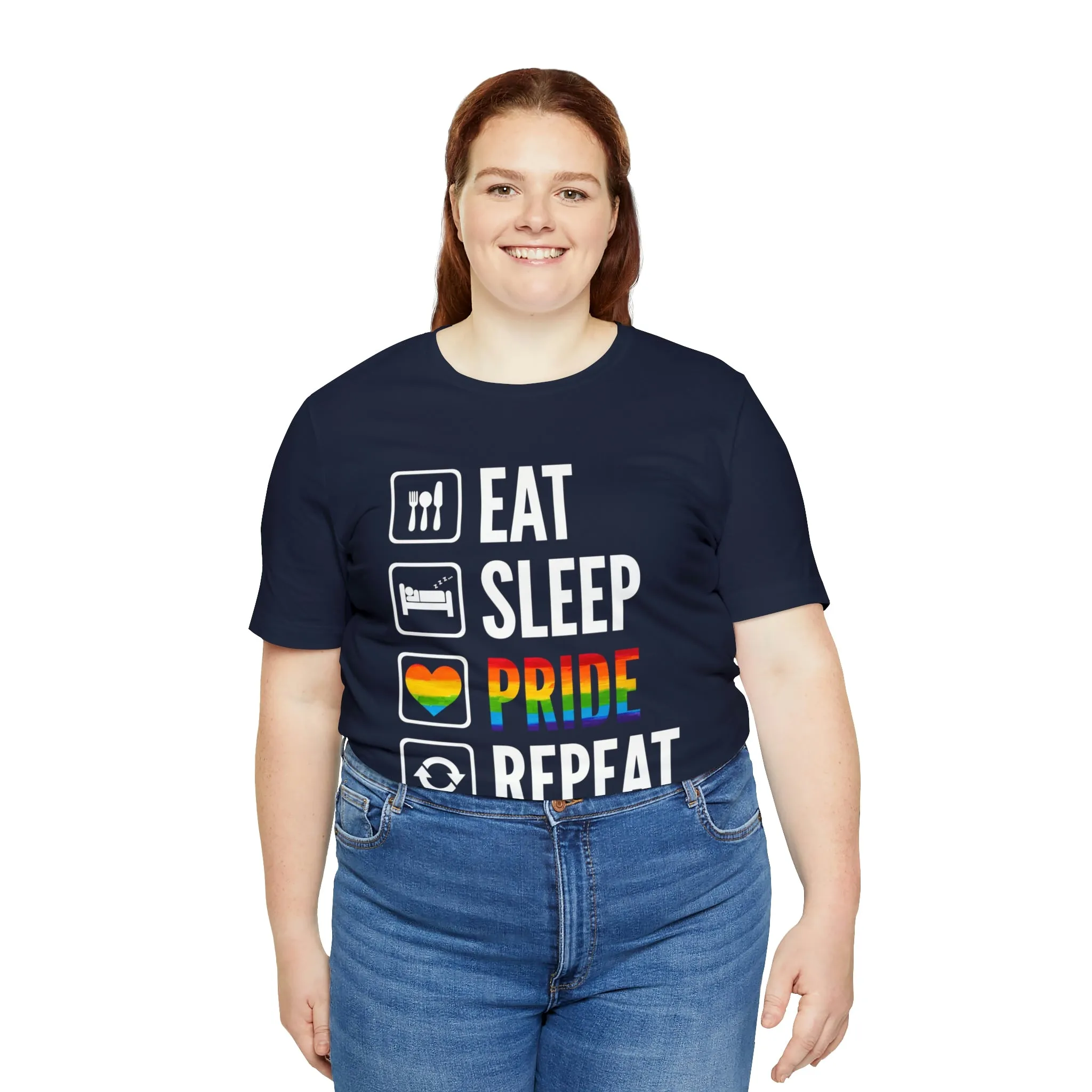 Eat Sleep Pride Repeat Unisex Tee