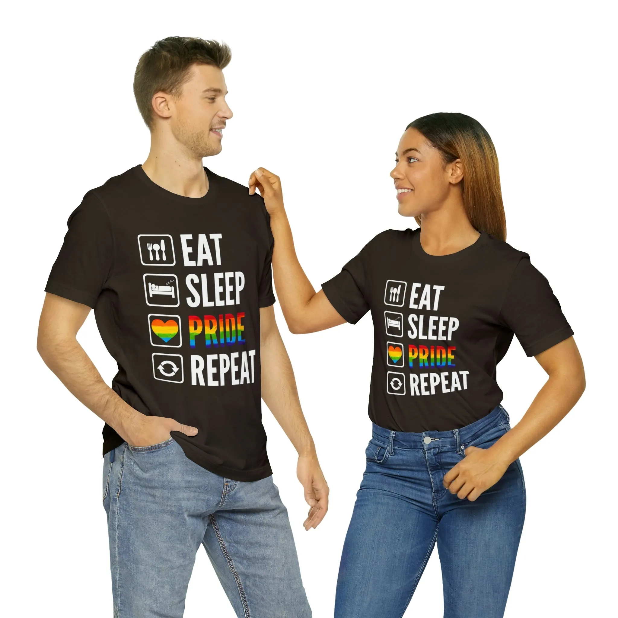 Eat Sleep Pride Repeat Unisex Tee