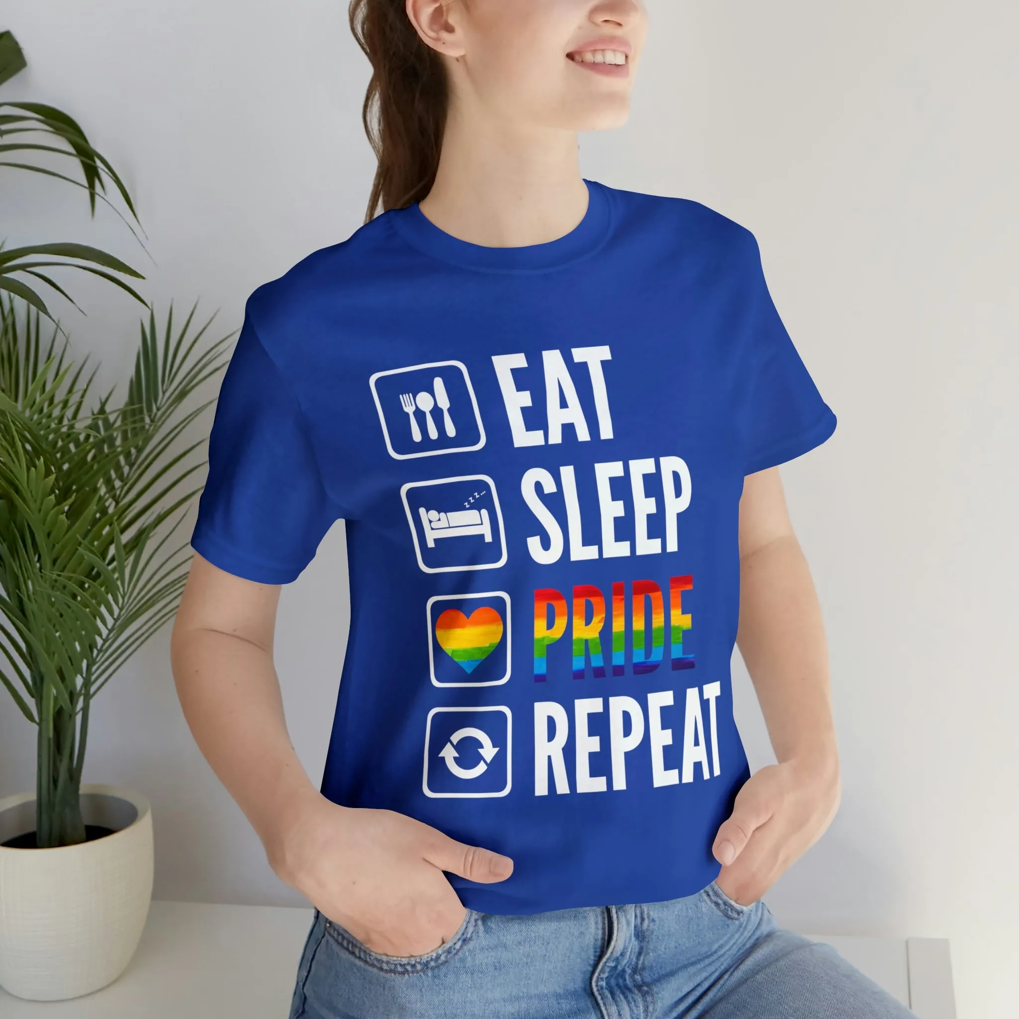 Eat Sleep Pride Repeat Unisex Tee