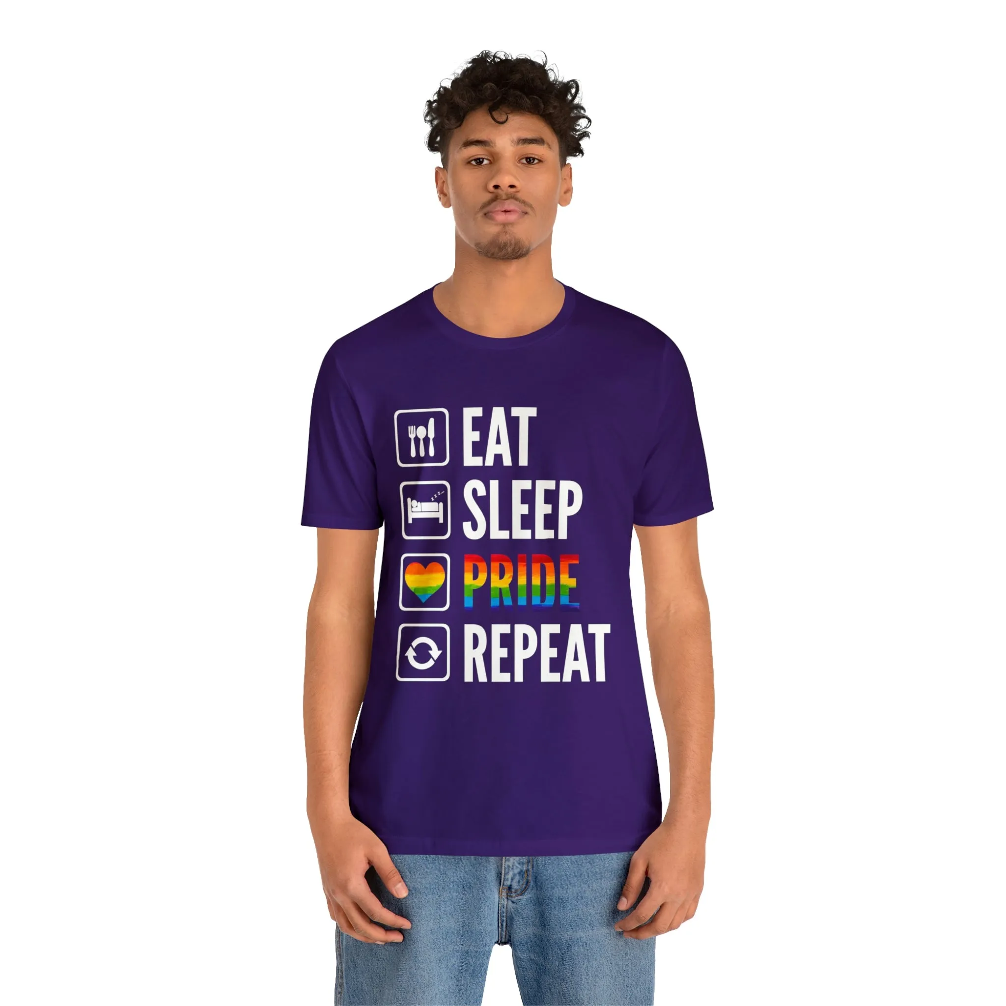 Eat Sleep Pride Repeat Unisex Tee