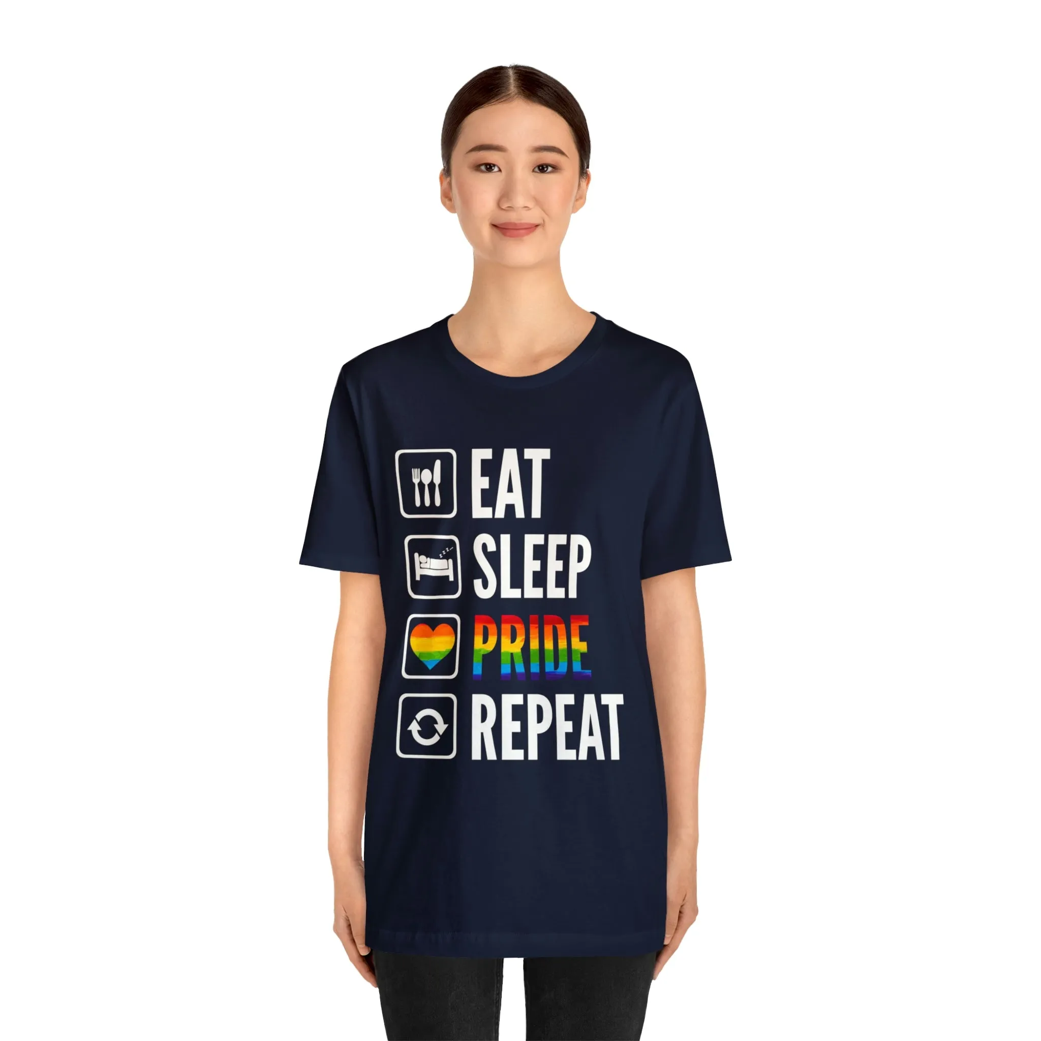 Eat Sleep Pride Repeat Unisex Tee