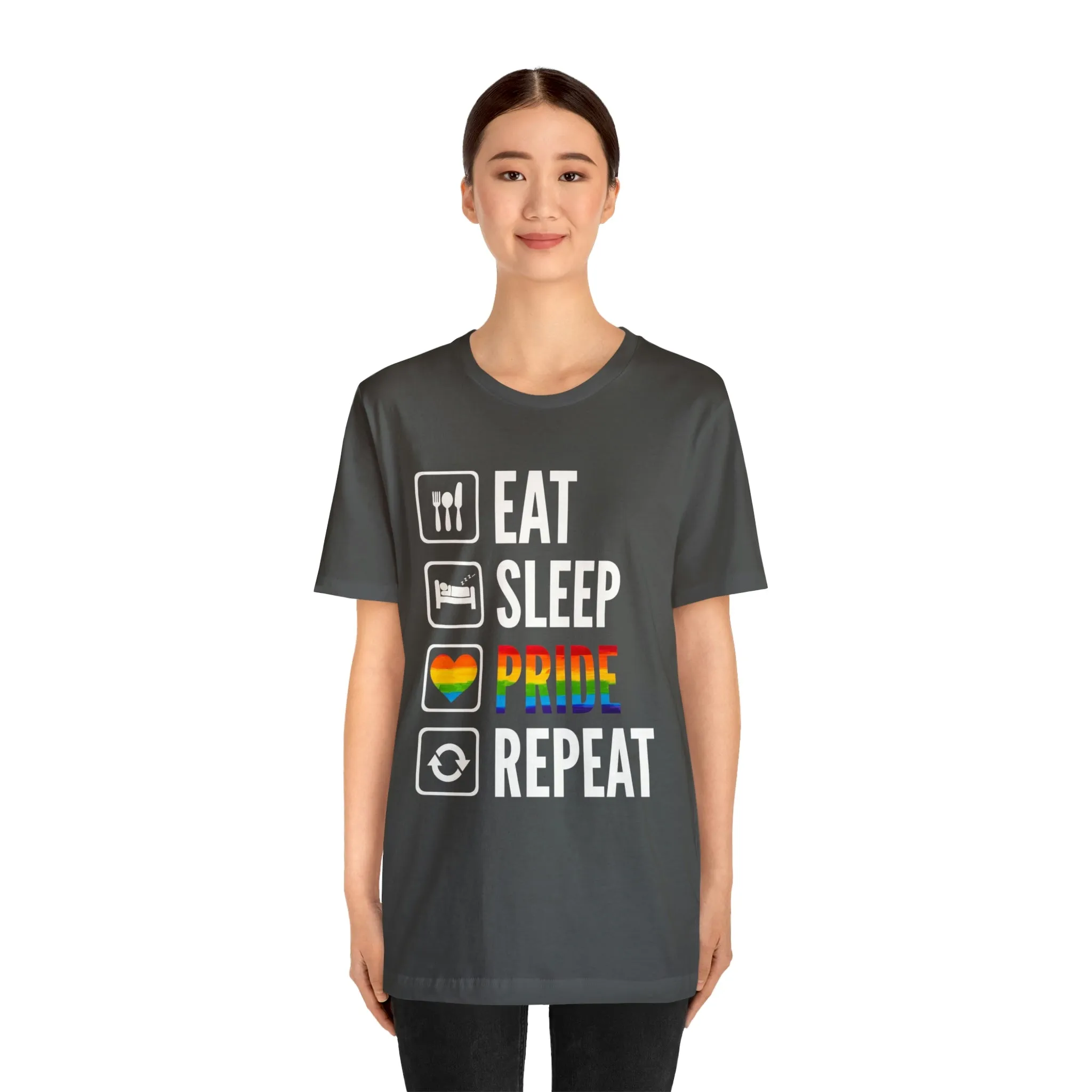 Eat Sleep Pride Repeat Unisex Tee