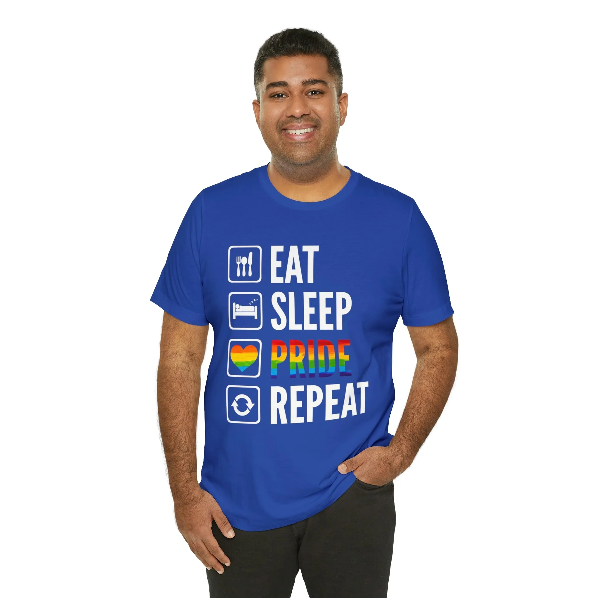 Eat Sleep Pride Repeat Unisex Tee