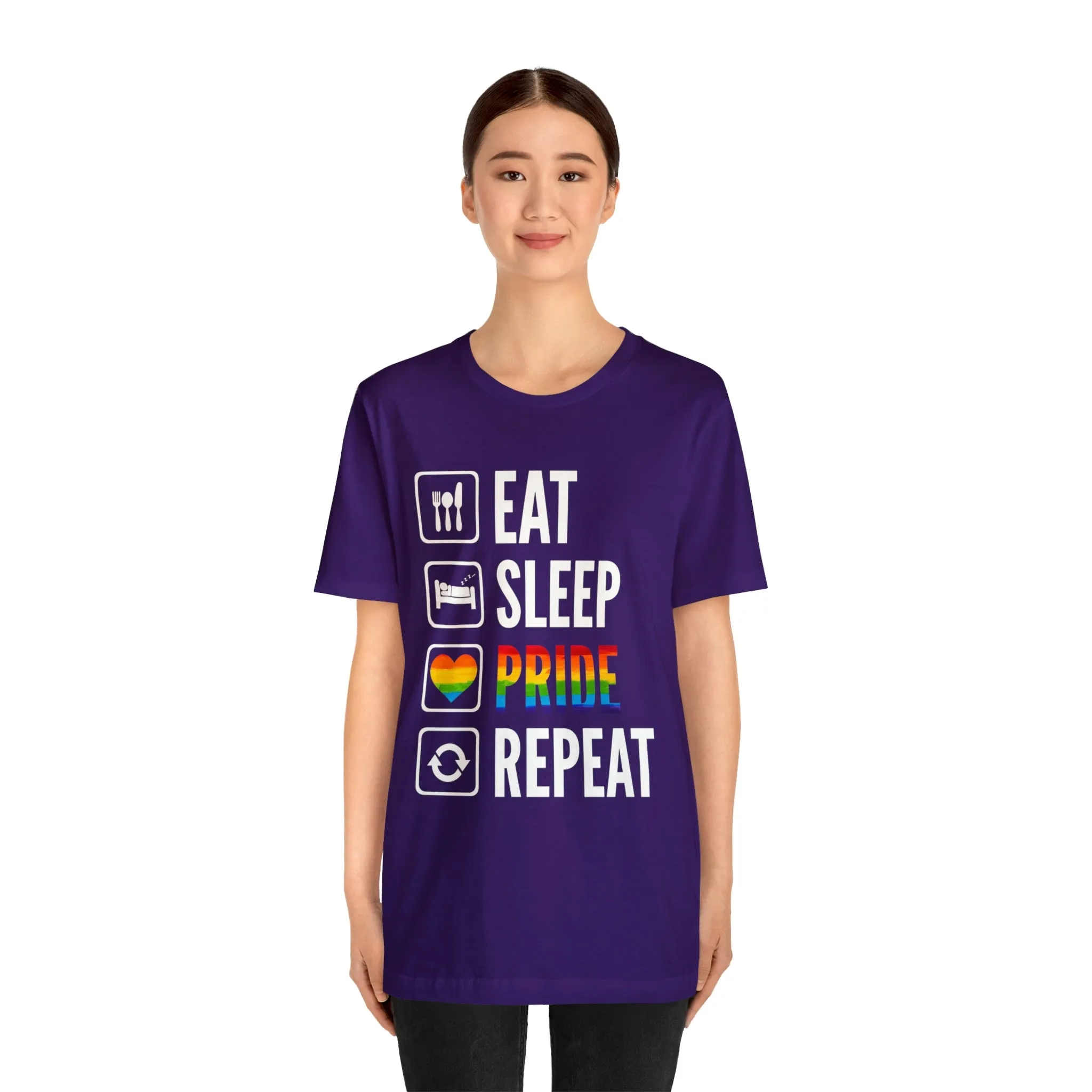 Eat Sleep Pride Repeat Unisex Tee