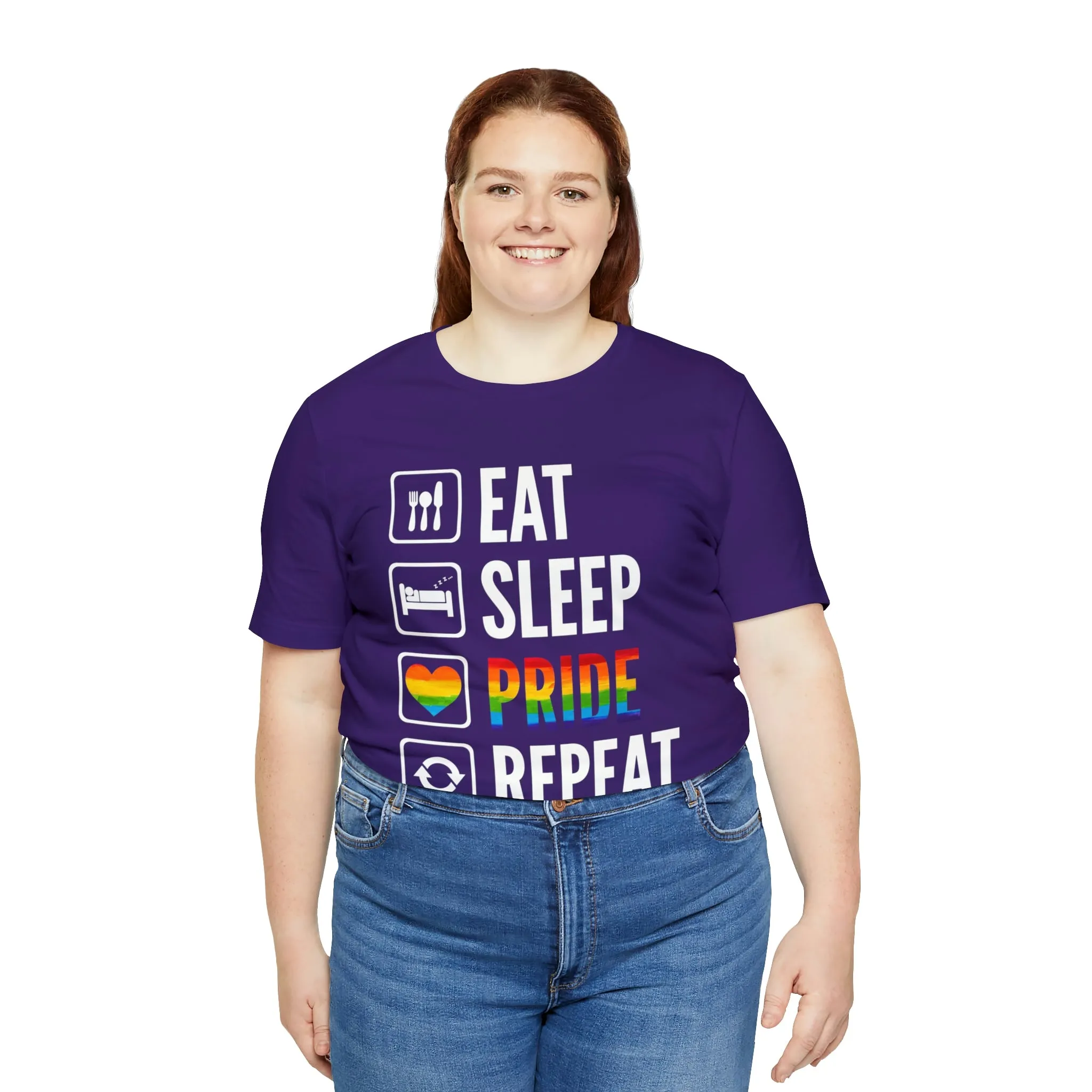 Eat Sleep Pride Repeat Unisex Tee