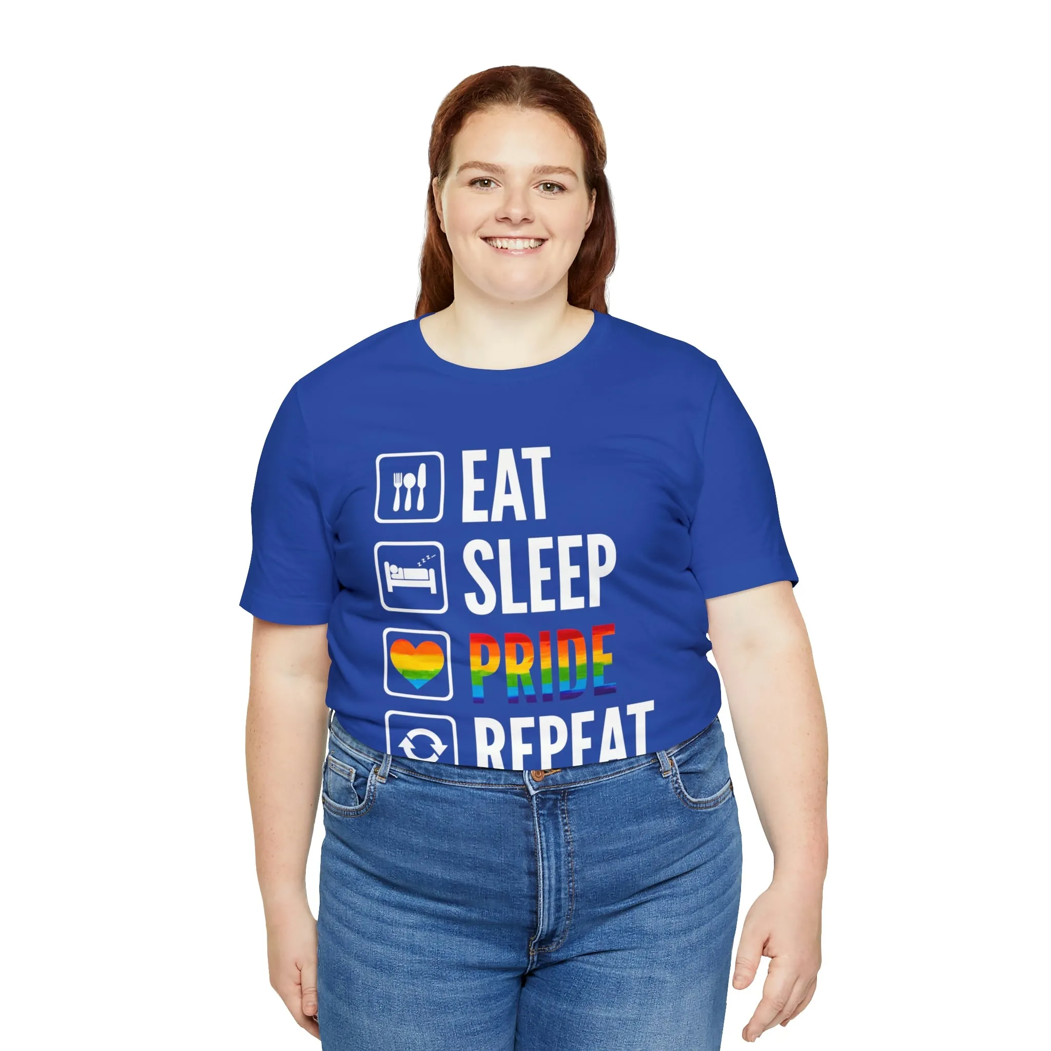Eat Sleep Pride Repeat Unisex Tee
