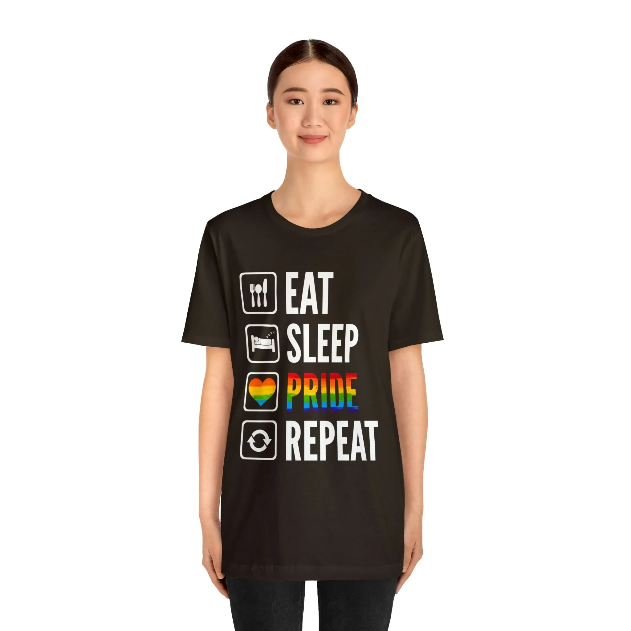 Eat Sleep Pride Repeat Unisex Tee
