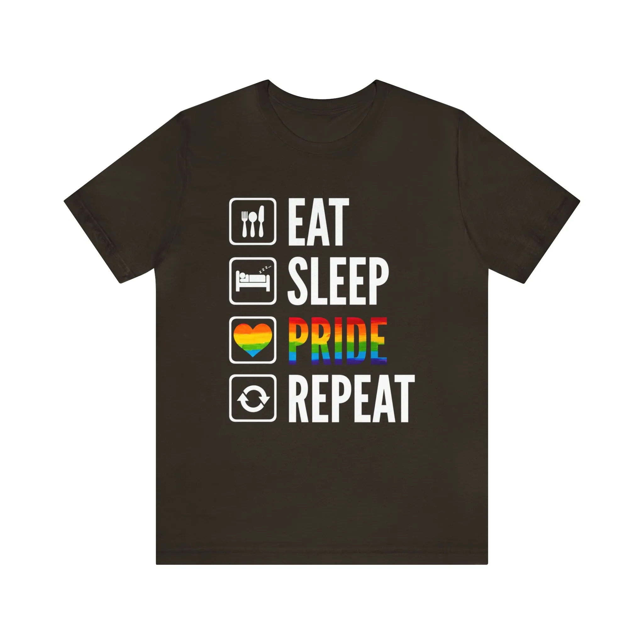 Eat Sleep Pride Repeat Unisex Tee