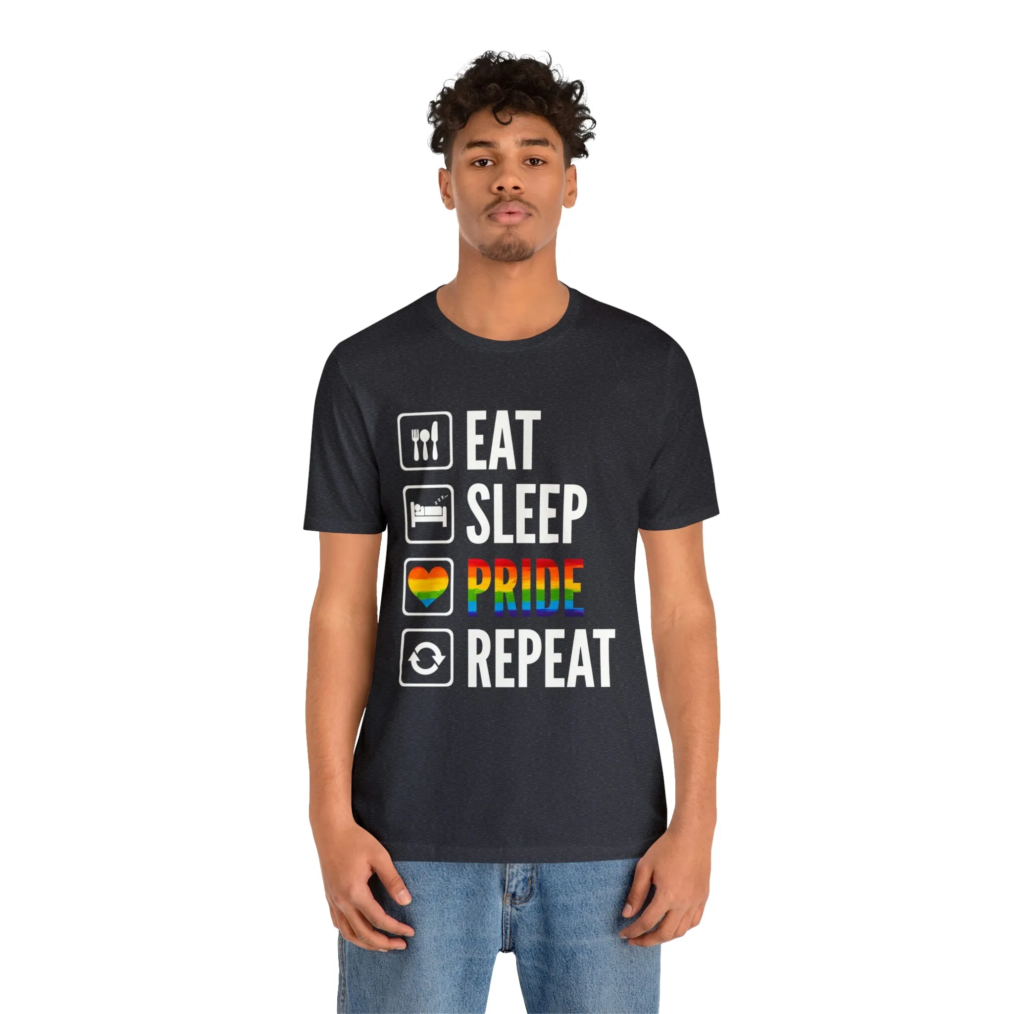 Eat Sleep Pride Repeat Unisex Tee