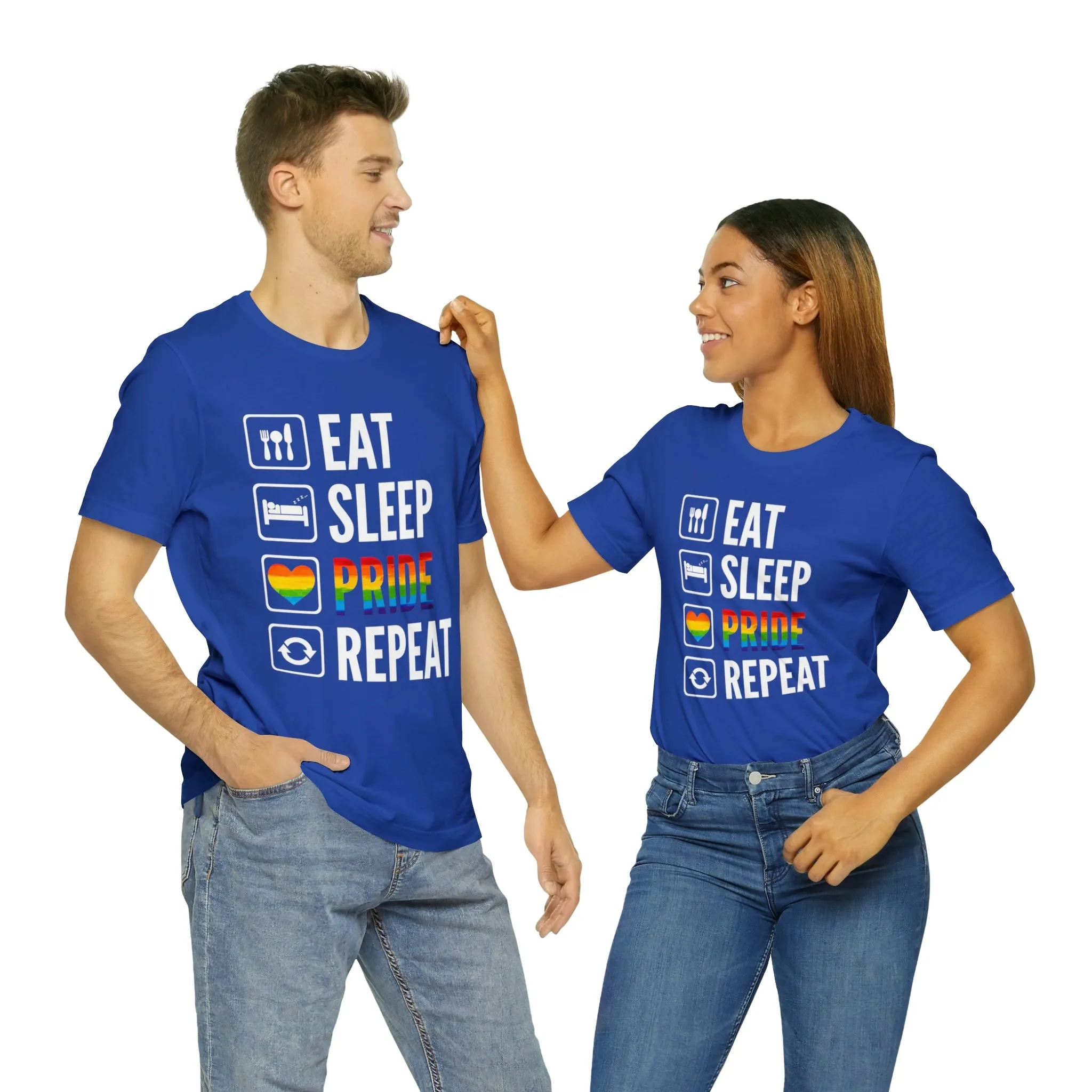 Eat Sleep Pride Repeat Unisex Tee