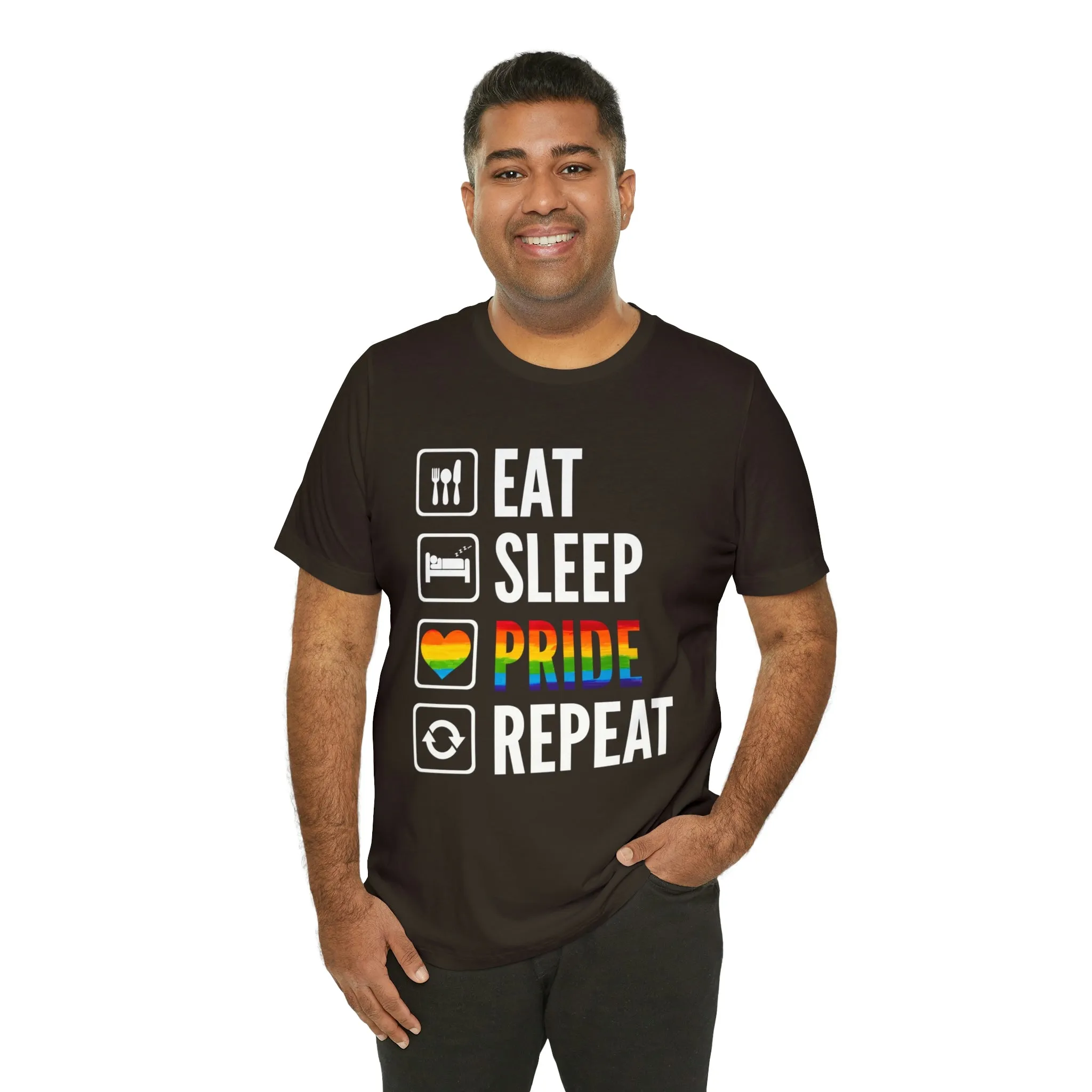 Eat Sleep Pride Repeat Unisex Tee