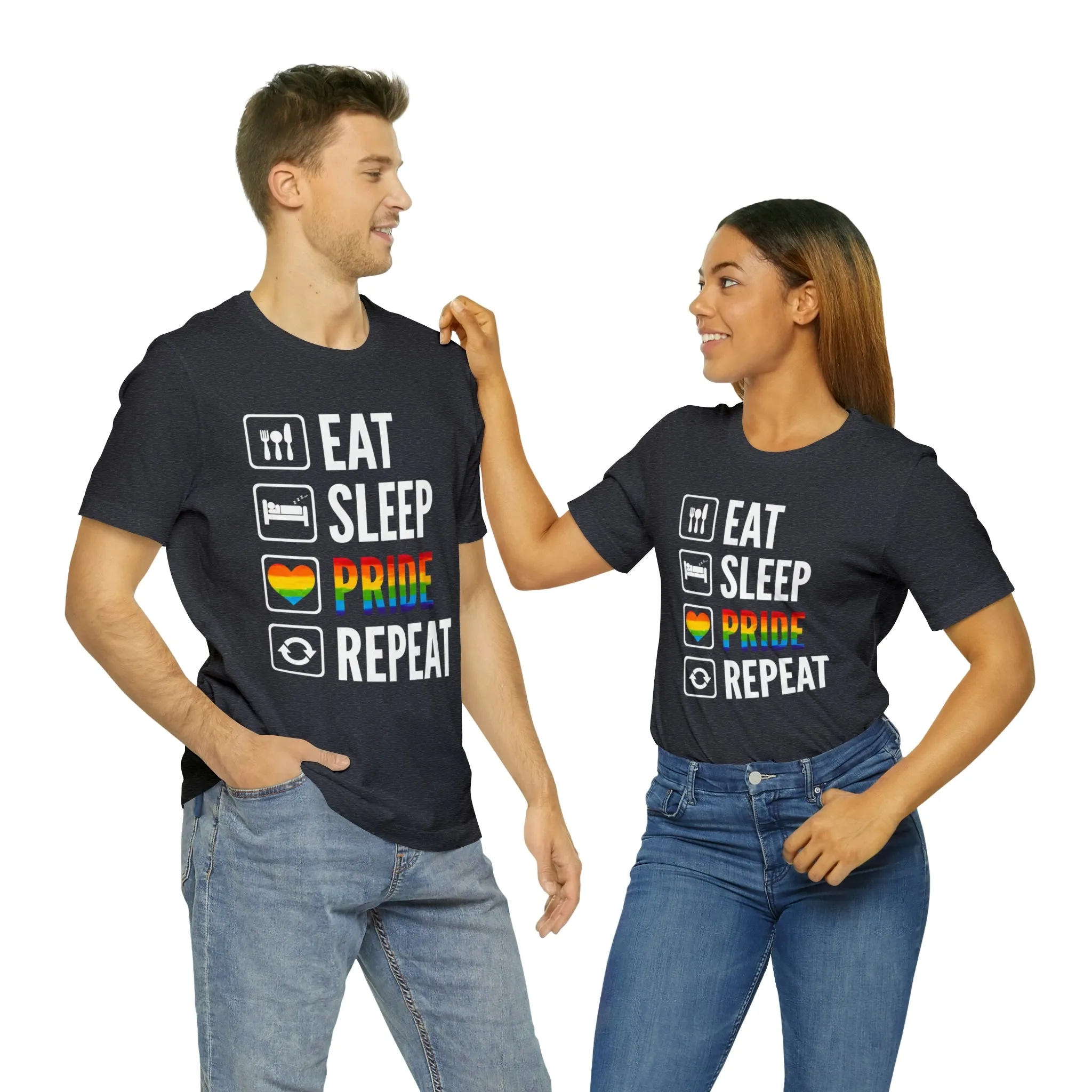 Eat Sleep Pride Repeat Unisex Tee