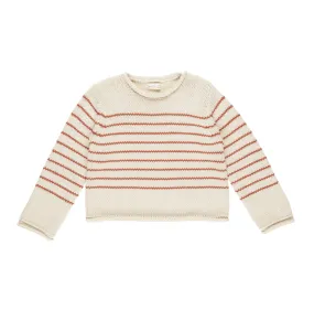Jacques Sweater - Poppy Stripe