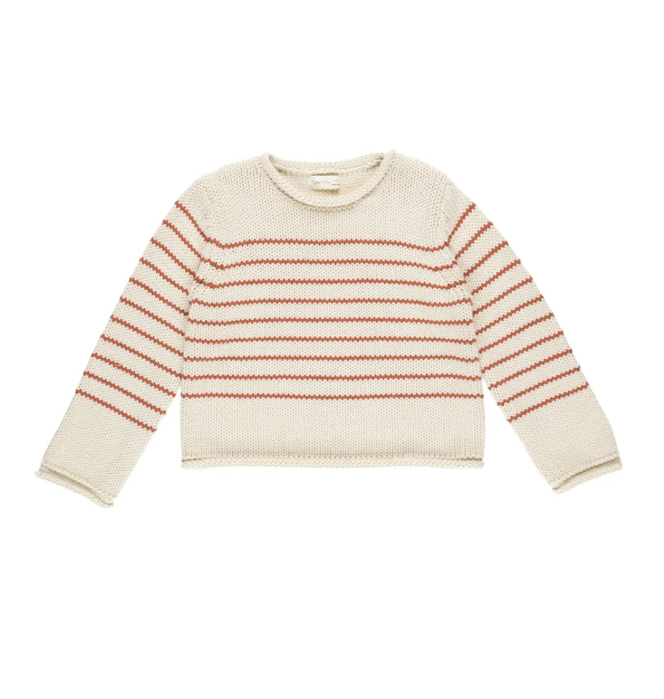 Jacques Sweater - Poppy Stripe