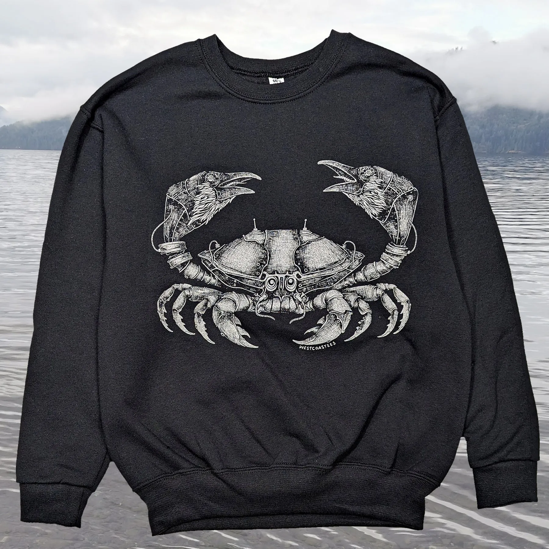 Kids Steampunk Crab crewneck sweater