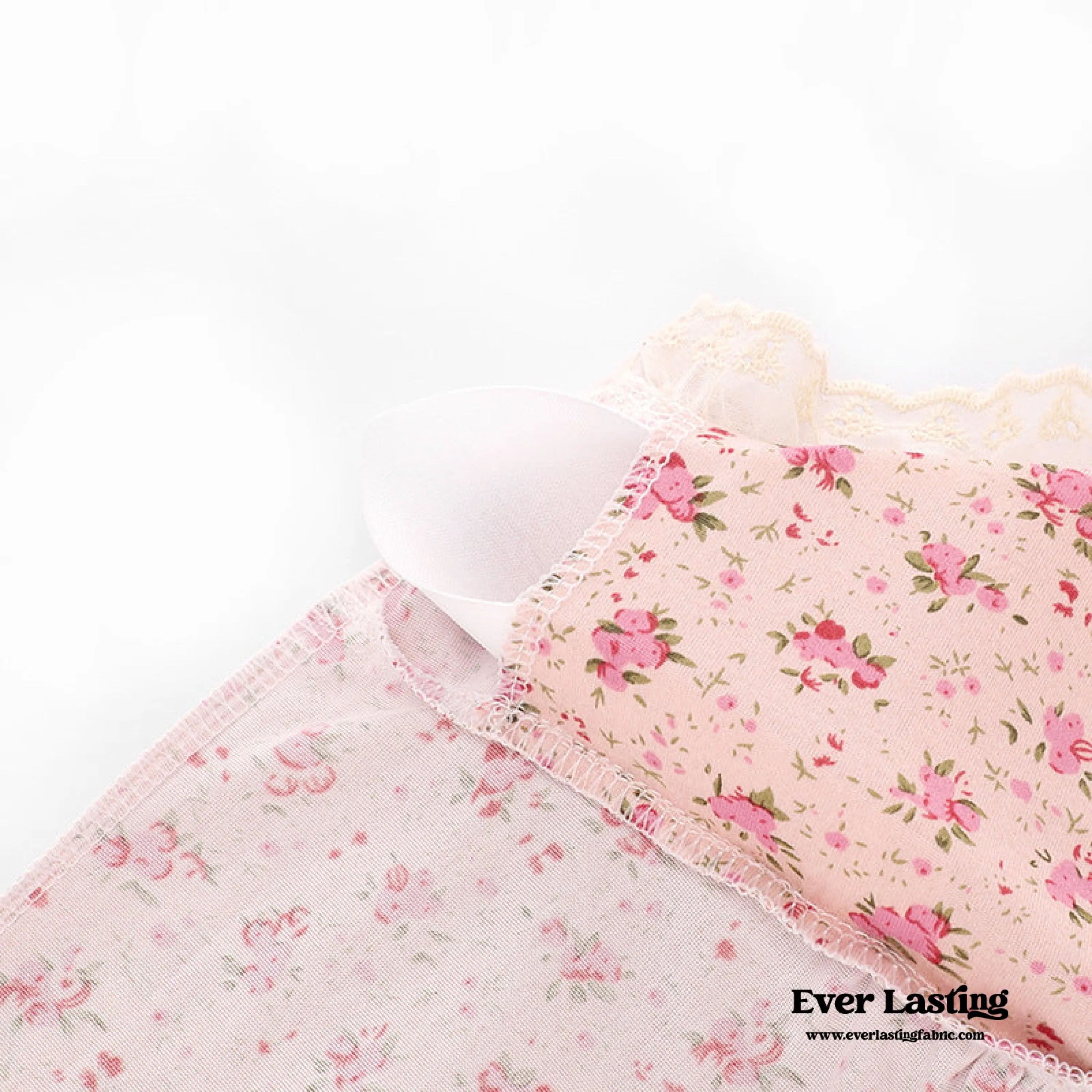 Lace Padded Cami Floral Pajama Set