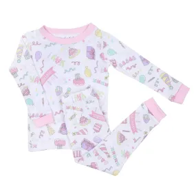 Magnolia Baby My Birthday! Long Pajamas - Pink