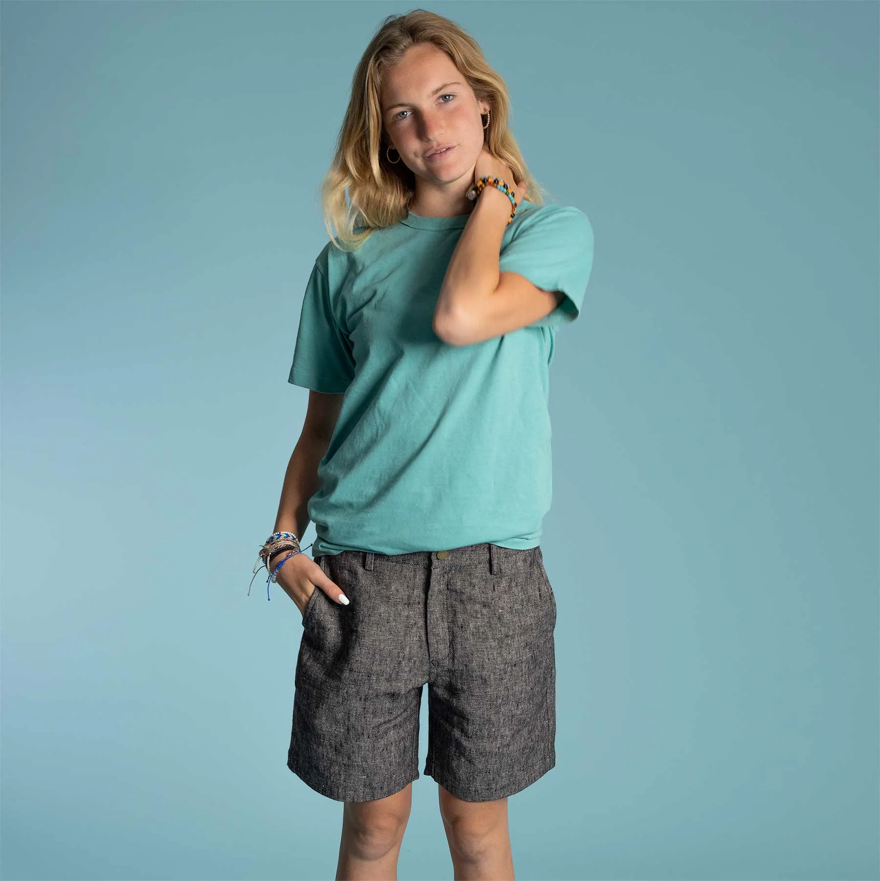 REDWOOD 100% Organic Hemp Shorts (Unisex) (8" Inseam) (Slide-over Button)