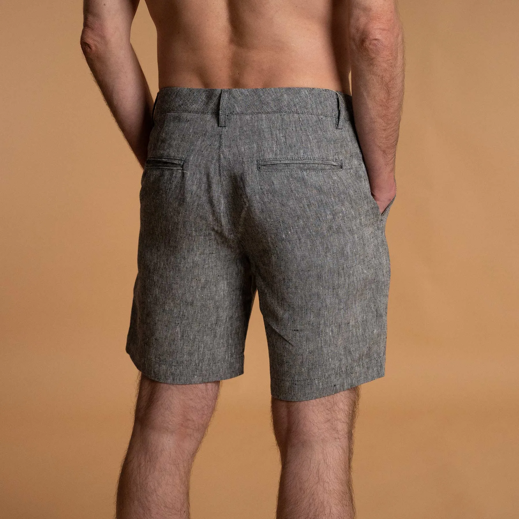 REDWOOD 100% Organic Hemp Shorts (Unisex) (8" Inseam) (Slide-over Button)