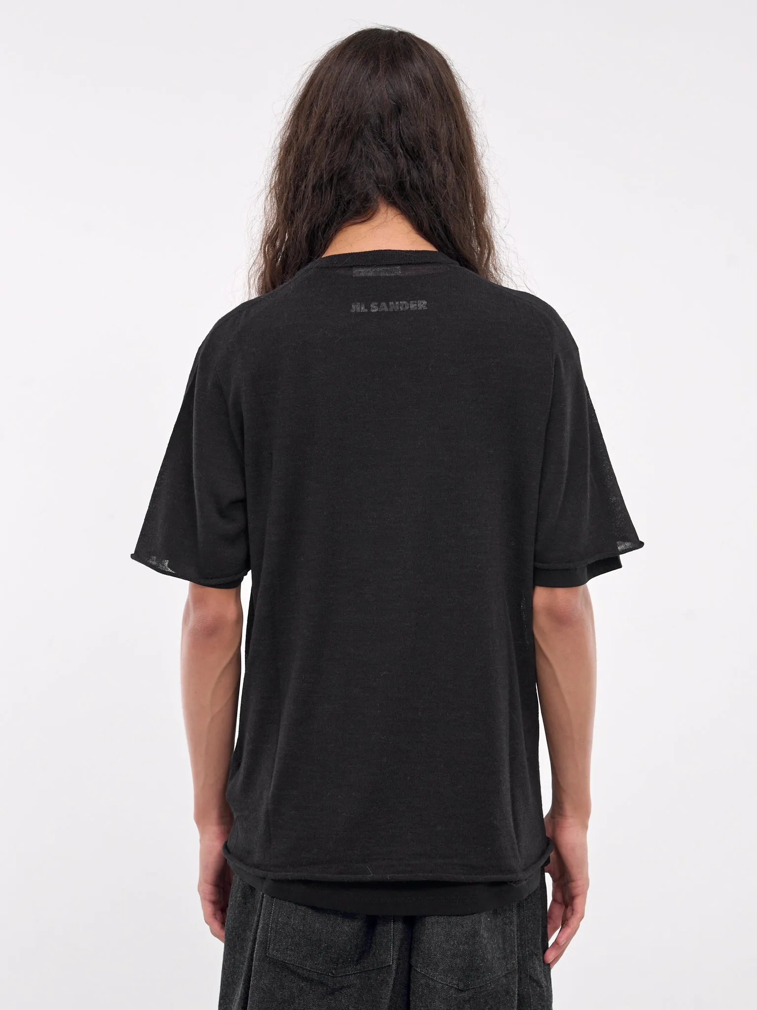 Short Sleeve Sweater (J47FV0108-JTN368-BLACK)